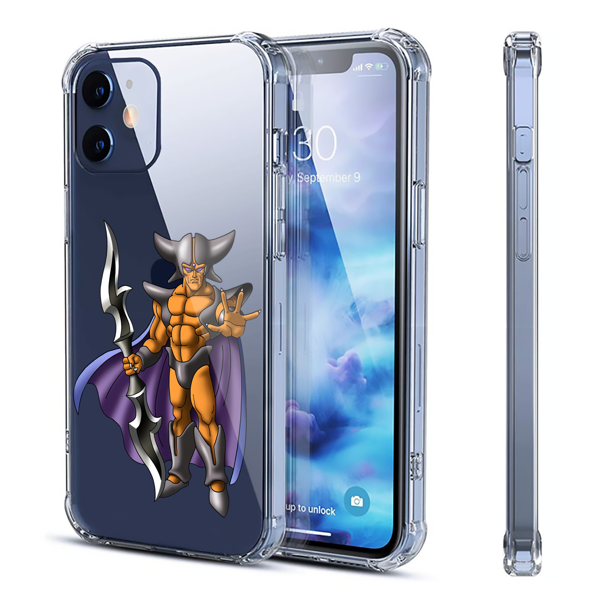 （画像用） ドラゴンクエスト Doragon Kuesuto Dragon Quest 【iPhone 12シリーズ対応】透明スマホケース（クリアソフトケース）